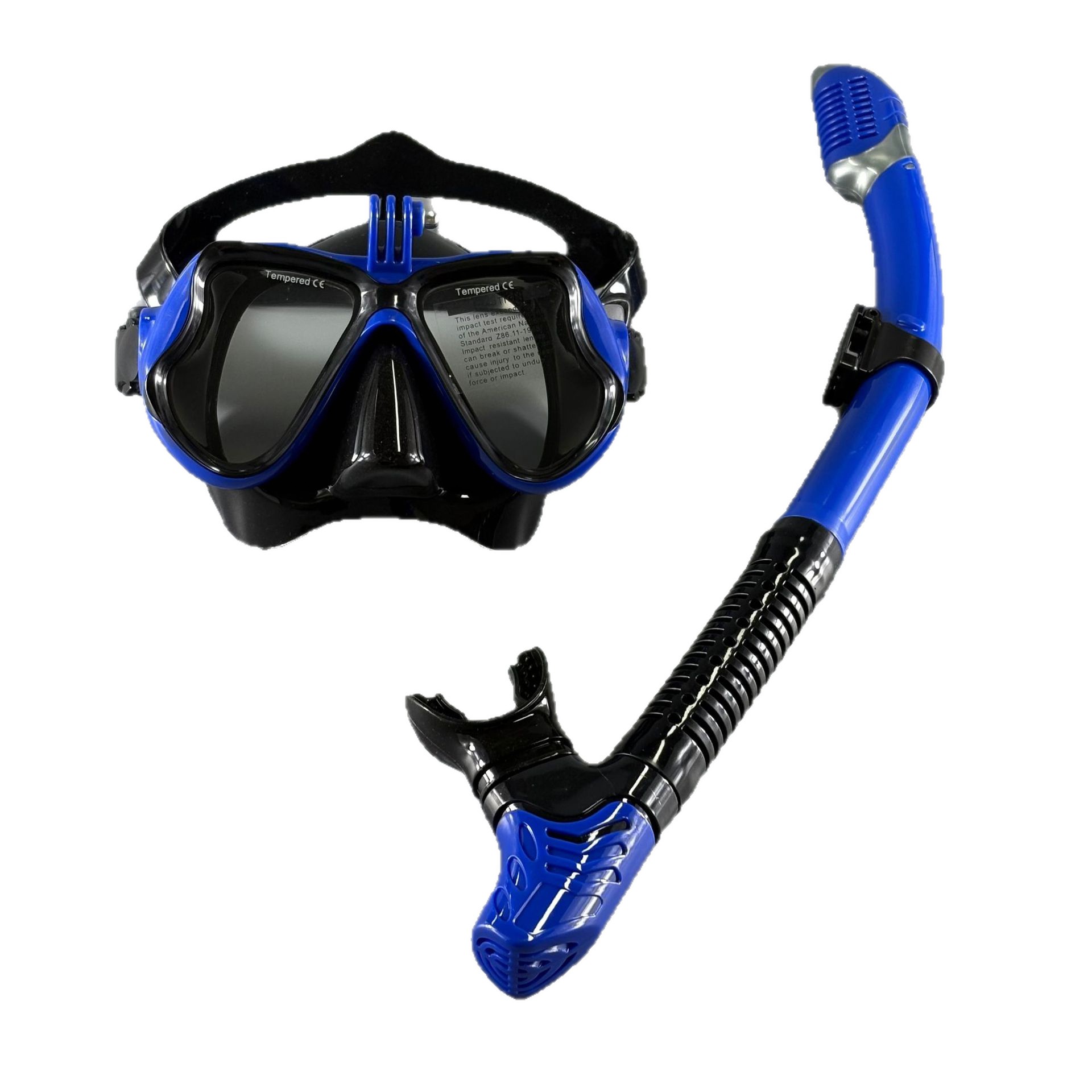 Freediving Mask Set - Taucherbrille, Schnorchelzubehör, hochauflösende Gesichtsmaske, Tauchmasken-Set für
