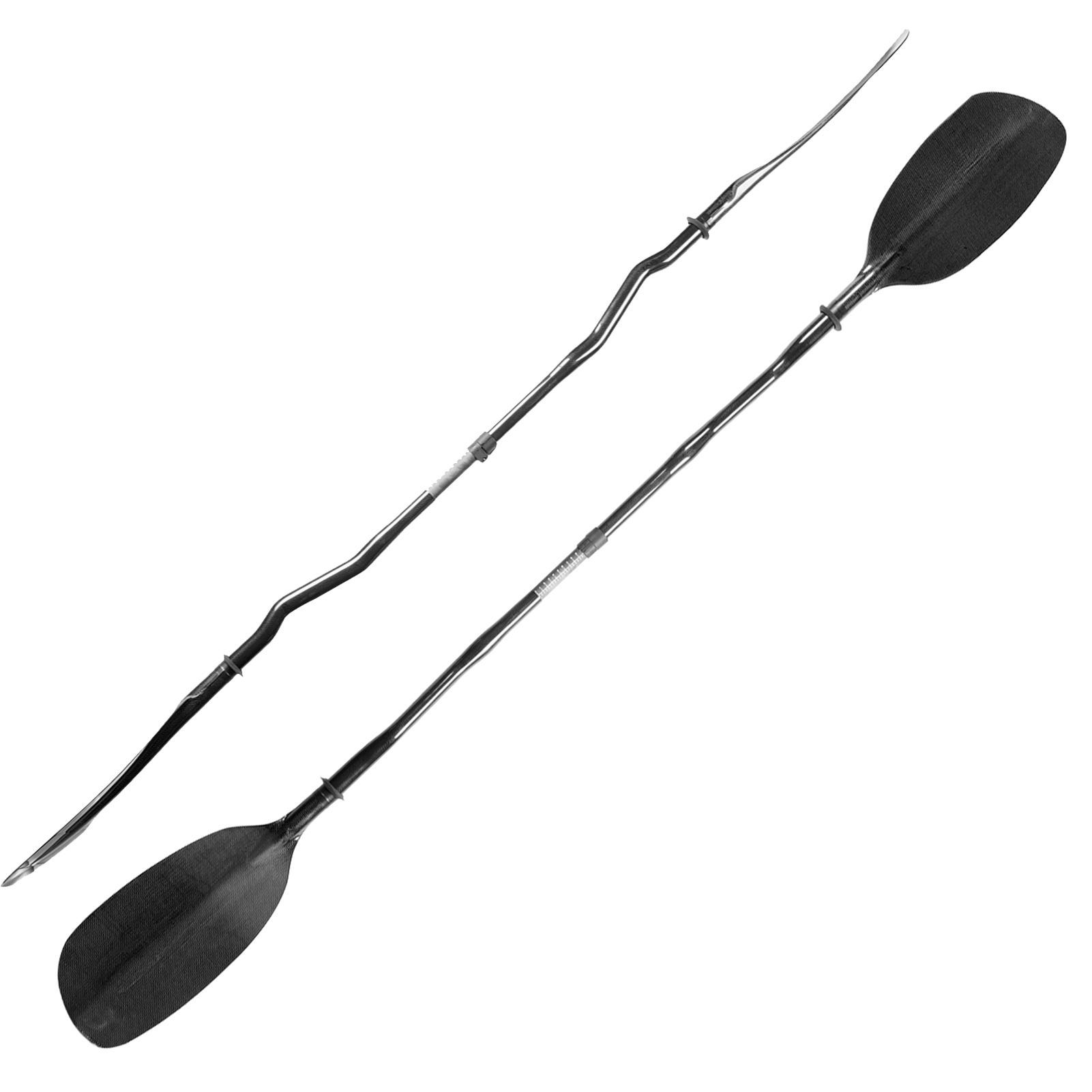 Kayak Paddle Carbon - Voll carbon Kajak Paddel mit gebogenem