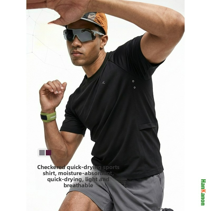 Aquatic Sports Performance - Herren Lauf- und Fitness-Sportoberteil Atmungsaktives Grid-Tech