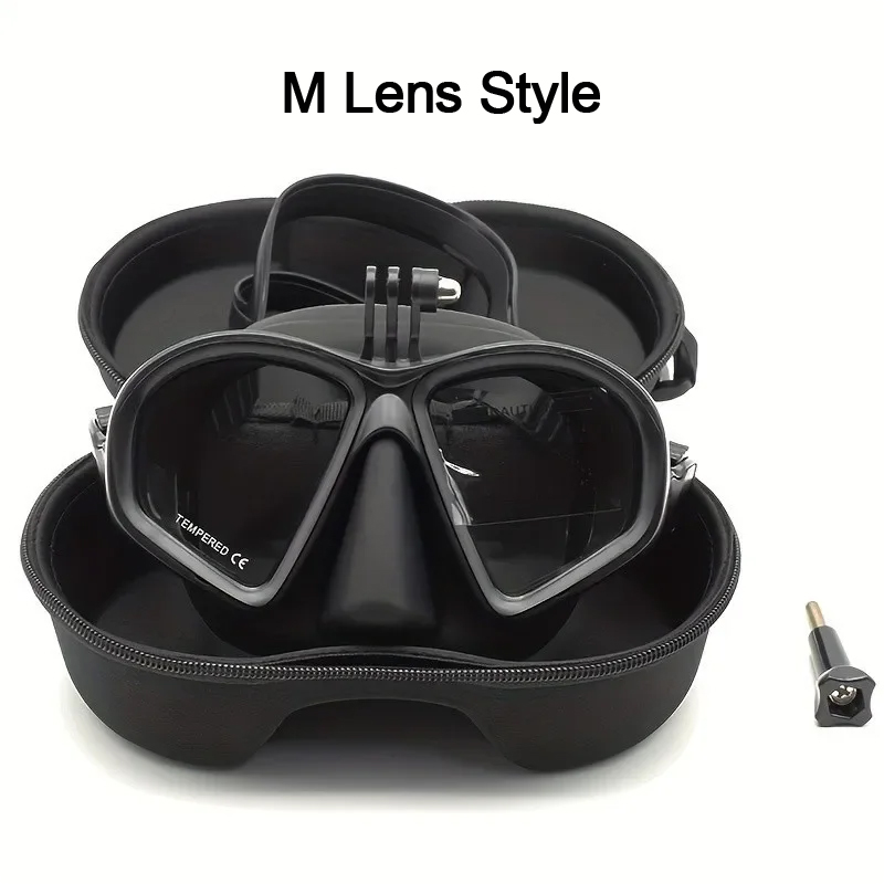 Freediving Mask Set - Professionelle Freitauch-Masken mit M-Linse, geringer Vakuumvolumen,