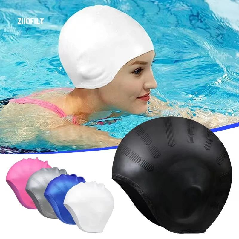 Große Silikon-Schwimmkappe mit – Aquatic Sports Cap Bewertung und Preis