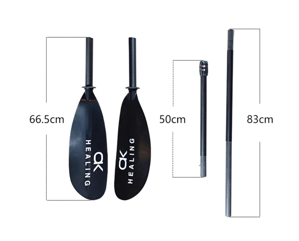 Vorrätige 4-teilige schwarze C – Kayak Paddle Carbon Bewertung und Preis
