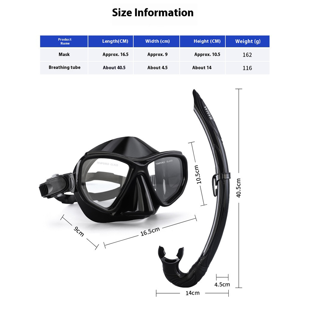 WAVE Qualität Schnorcheln Glas – Freediving Mask Set Bewertung und Preis